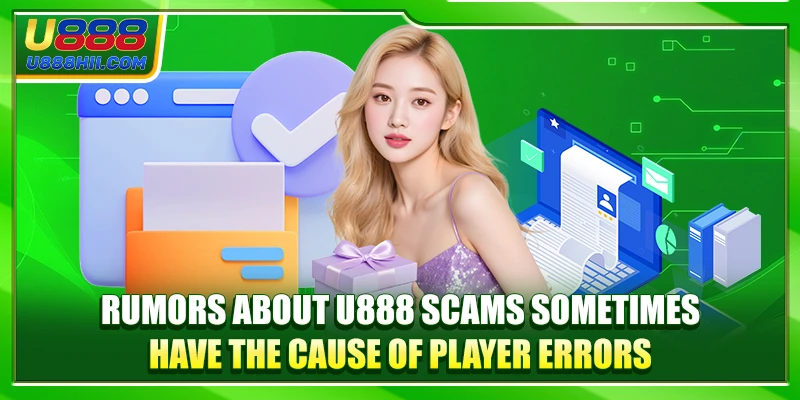 Rumors about U888 scams sometimes have the cause of player errors Rumors about U888 scams sometimes have the cause of player errors