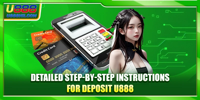 Detailed step-by-step instructions for deposit U888 Detailed step-by-step instructions for deposit U888