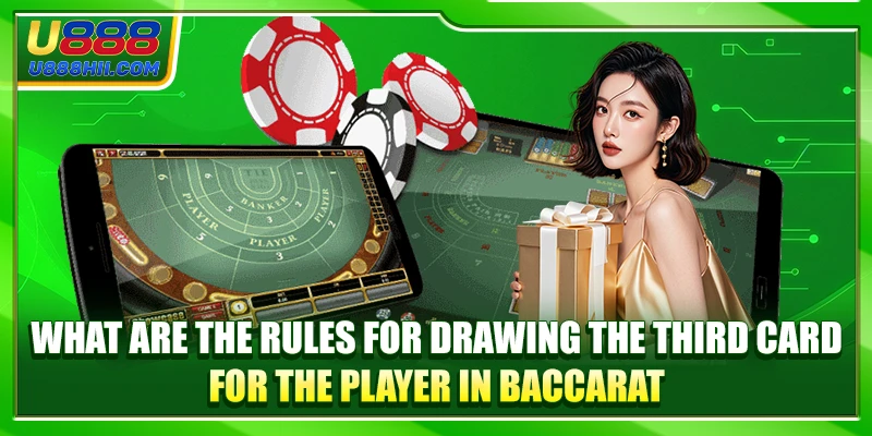 What are the rules for drawing the third card for the Player in Baccarat