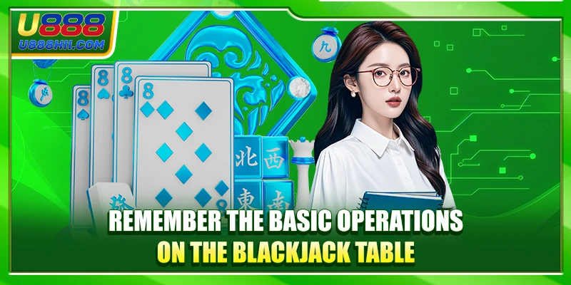 Remember the basic operations on the Blackjack table Remember the basic operations on the Blackjack table